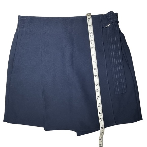 CARVEN Paris | Navy Mini Pleated Wrap Bow Skort Skirt Shorts Preppy Resort Retro - Picture 7 of 11